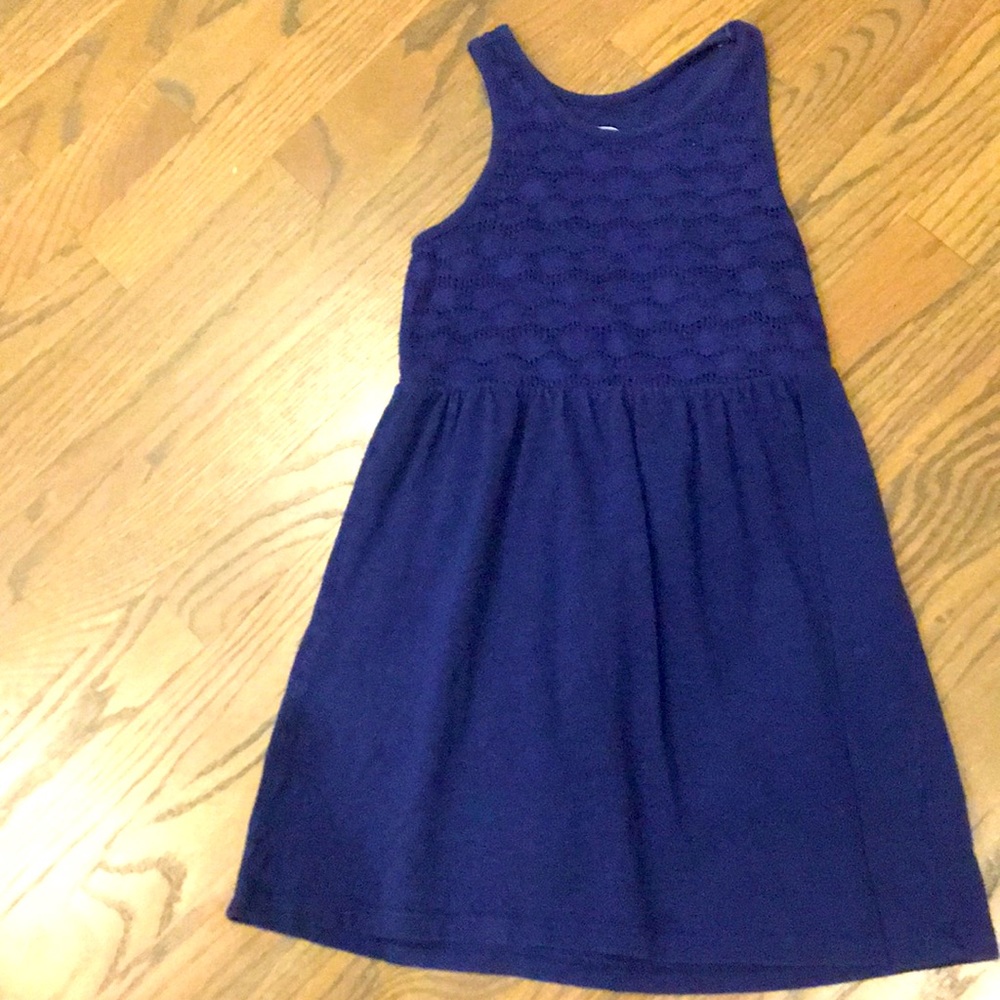 Old navy. Blue. Kids, girls dress. Size 6-7